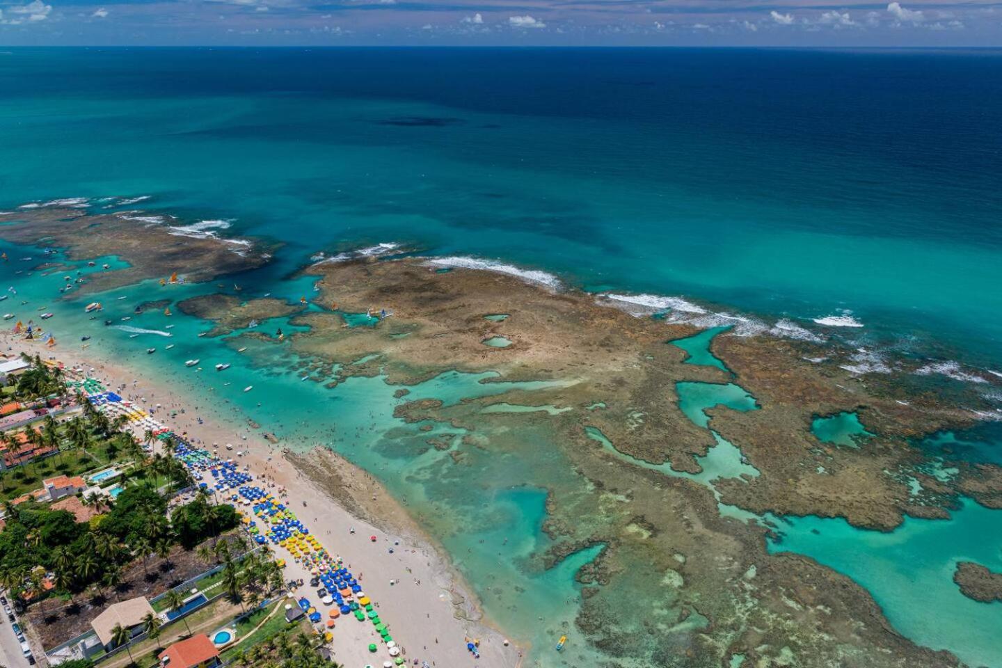 Studio Em Porto De Galinhas - Vista P Piscina Exteriér fotografie